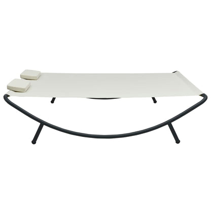 Loungebed Stof Crème