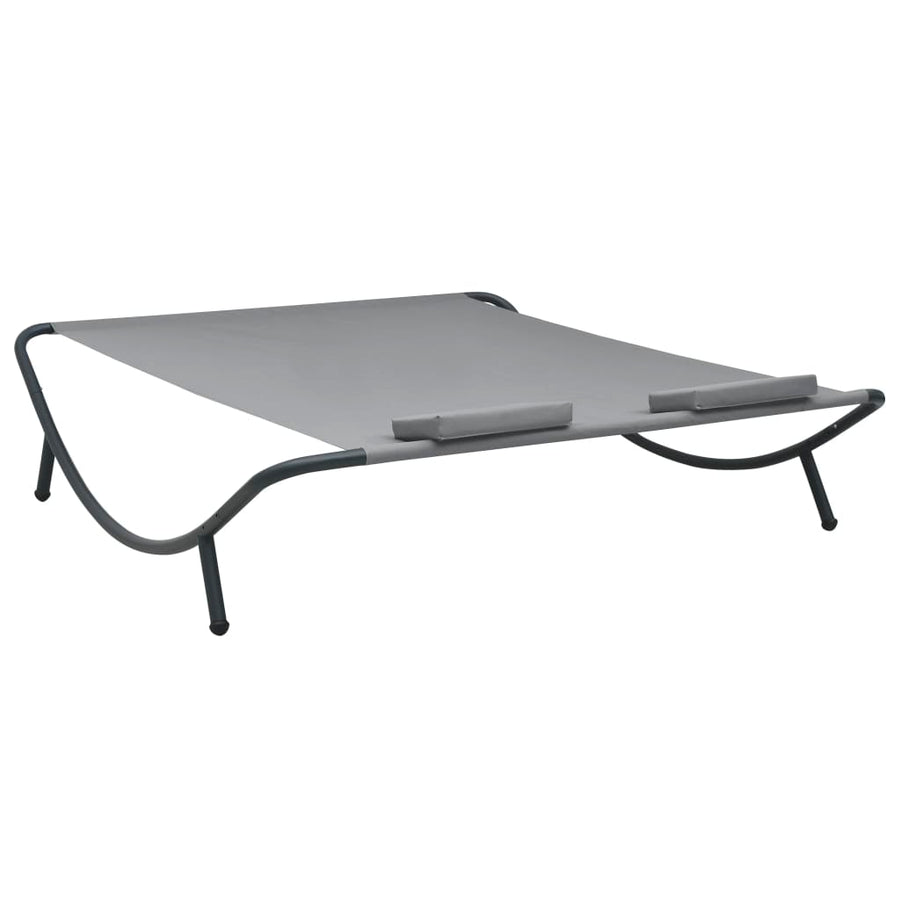 Loungebed Stof Antraciet