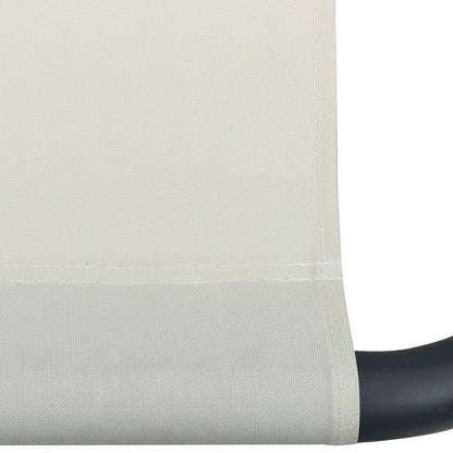 Loungebed Met Luifel En Kussen Crèmewit