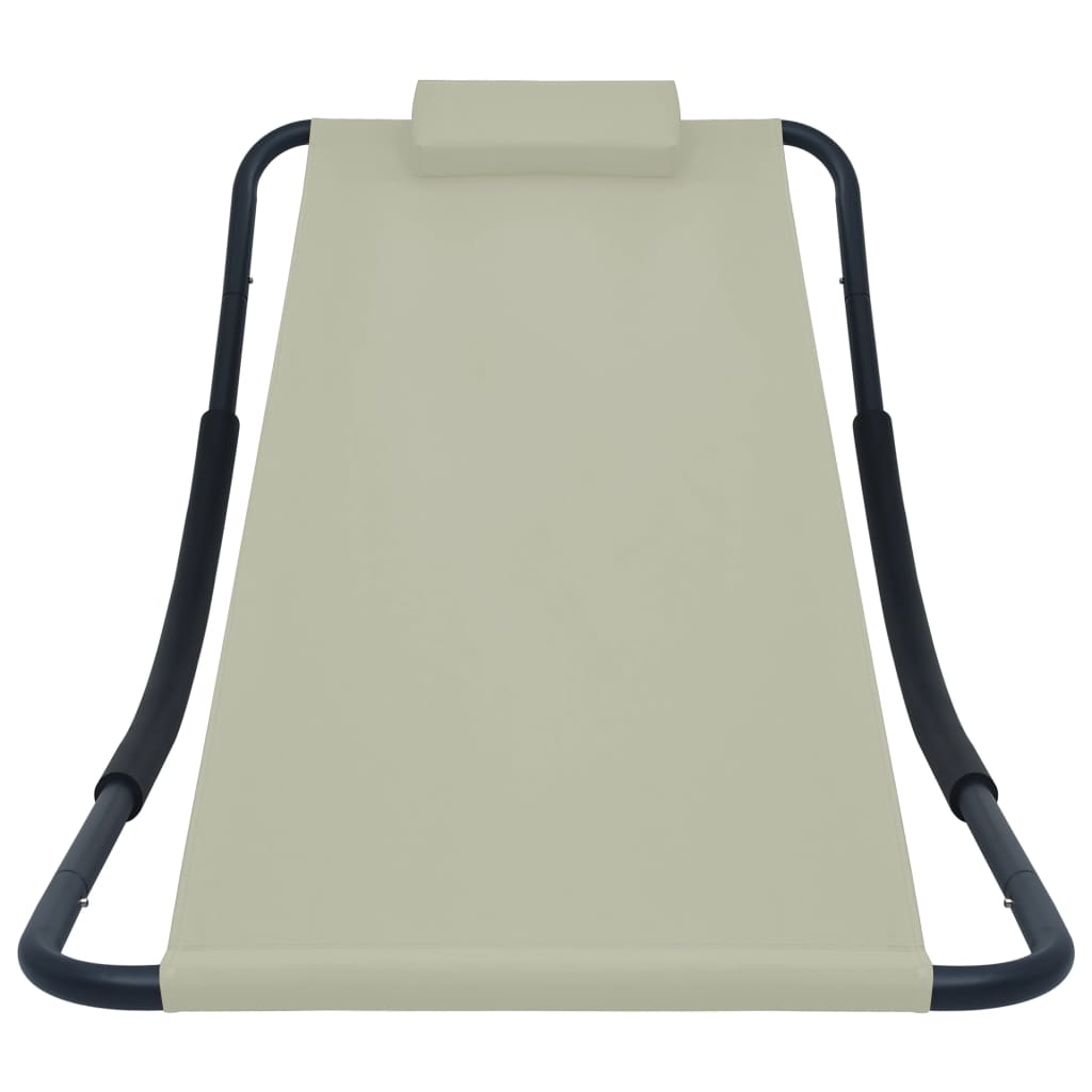 Tuinbed 200X90 Cm Staal crème