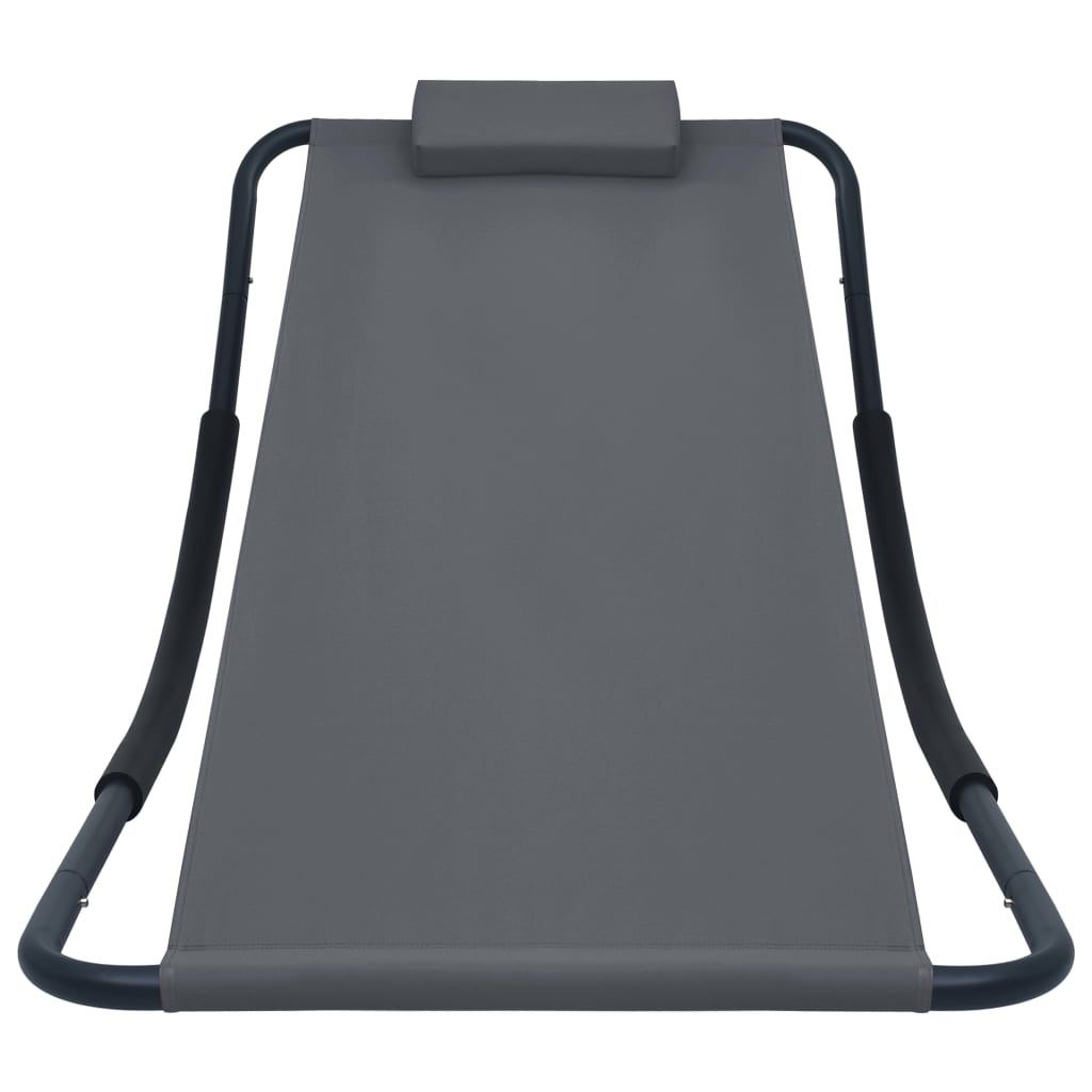 Tuinbed 200X90 Cm Staal Grijs