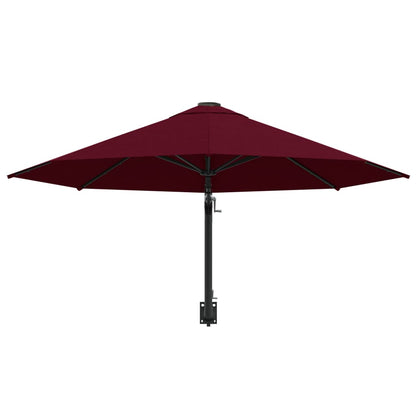 Wandparasol Met Metalen Paal 300 Cm Bordeauxrood