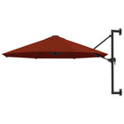 Wandparasol Met Metalen Paal 300 Cm Kleurig Terracotta