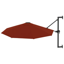 Wandparasol Met Metalen Paal 300 Cm Kleurig Terracotta