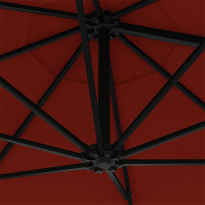 Wandparasol Met Metalen Paal 300 Cm Kleurig Terracotta