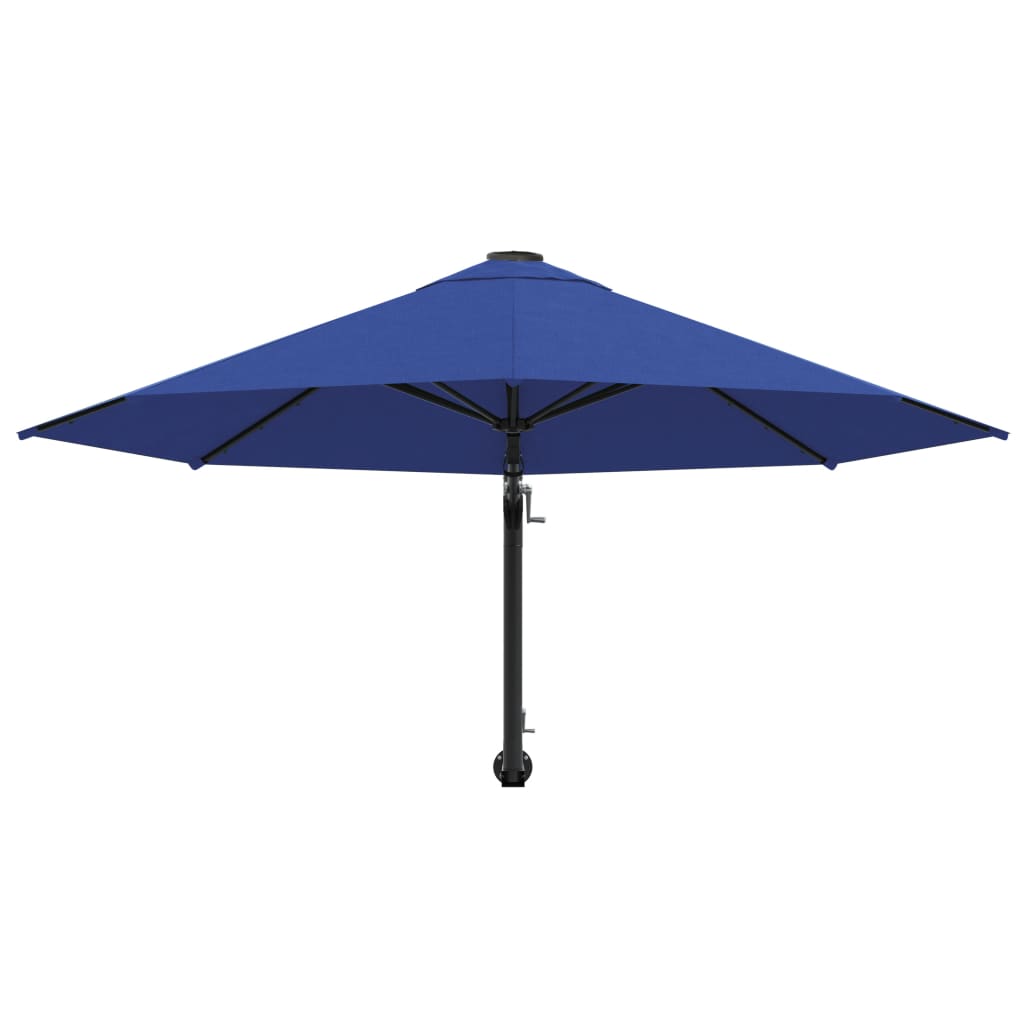 Wandparasol Met Metalen Paal 300 Cm Blauw