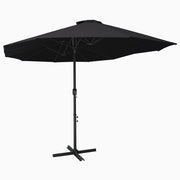 Parasol 460x270 cm aluminium zwart
