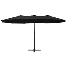 Parasol Met Aluminium Paal 460X270 Cm Zwart