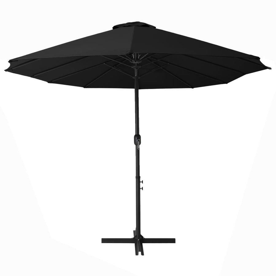 Parasol Met Aluminium Paal 460X270 Cm Zwart