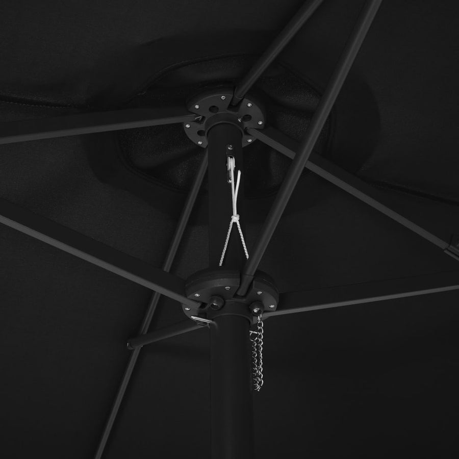 Parasol Met Aluminium Paal 460X270 Cm Zwart