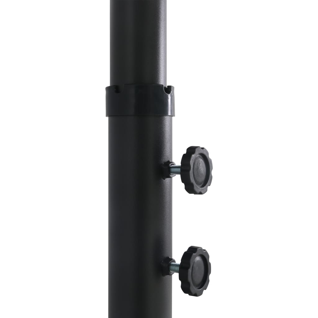 Parasol Met Aluminium Paal 460X270 Cm Zwart