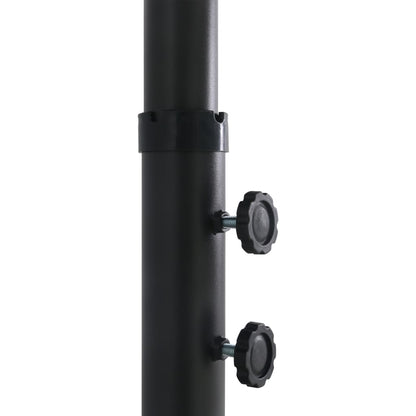 Parasol Met Aluminium Paal 460X270 Cm Zwart