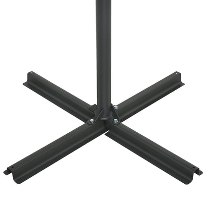 Parasol Met Aluminium Paal 460X270 Cm Zwart