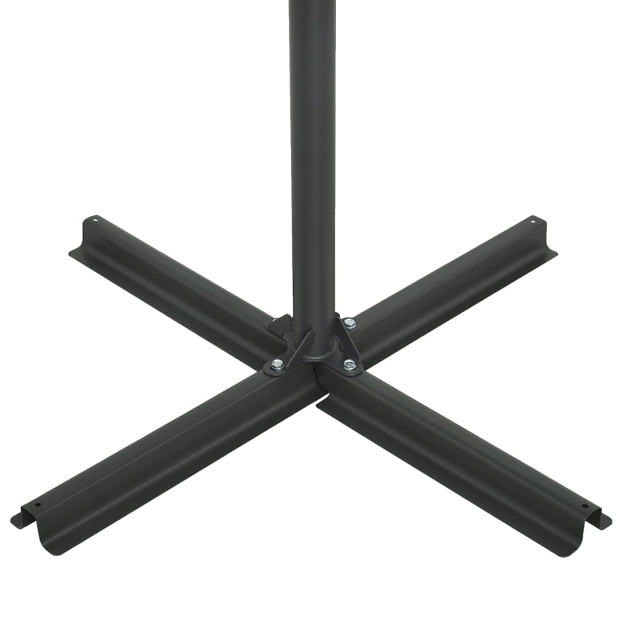 Parasol Met Aluminium Paal 460X270 Cm Zwart