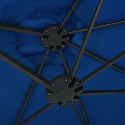 Parasol Met Aluminium Paal 460X270 Cm Blauw