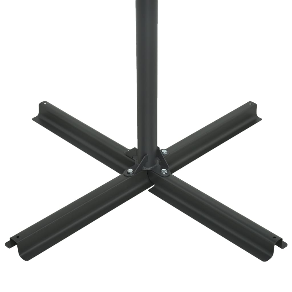 Parasol Met Aluminium Paal 460X270 Cm Blauw