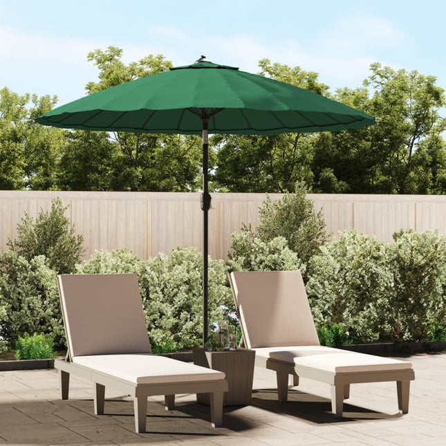 Parasol Met Aluminium Paal 270 Cm Groen