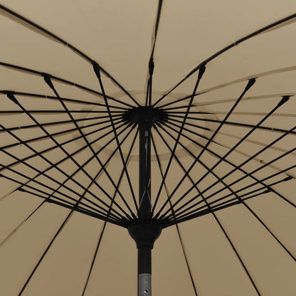Parasol Met Aluminium Paal 270 Cm Taupe