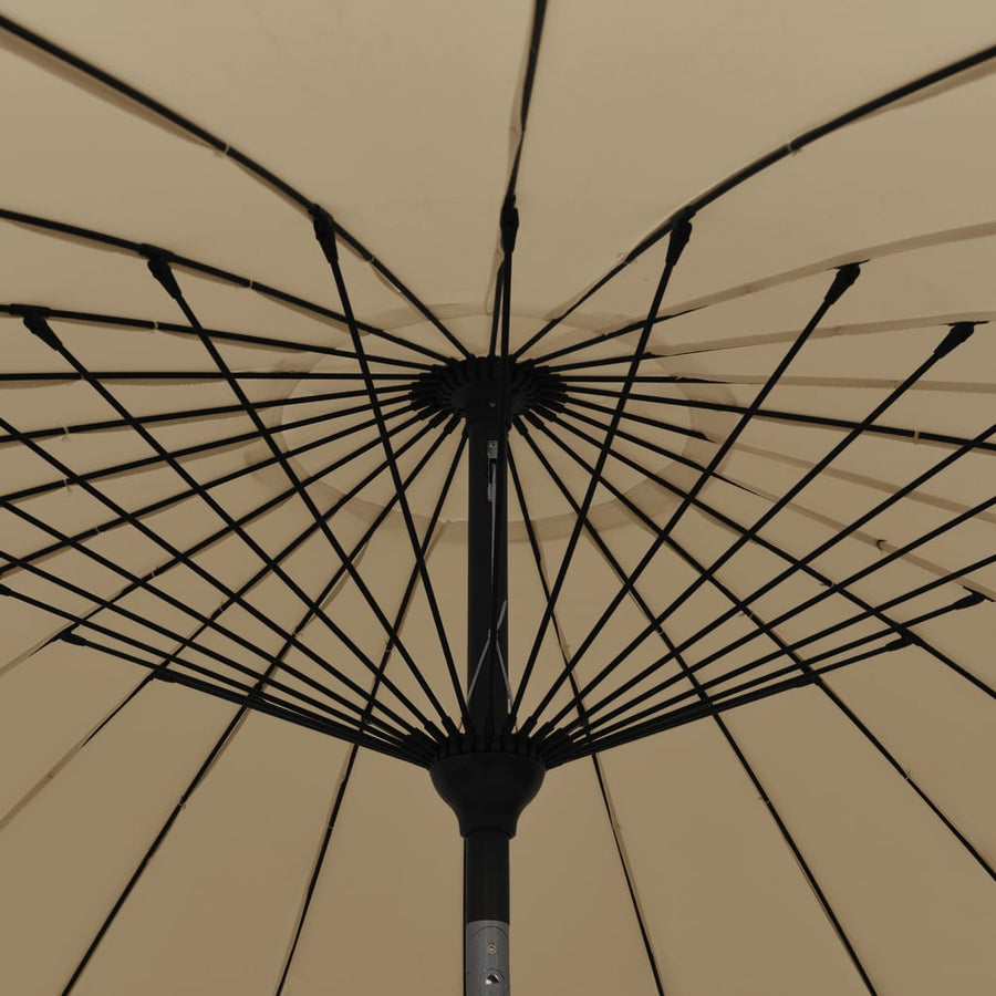 Parasol Met Aluminium Paal 270 Cm Taupe
