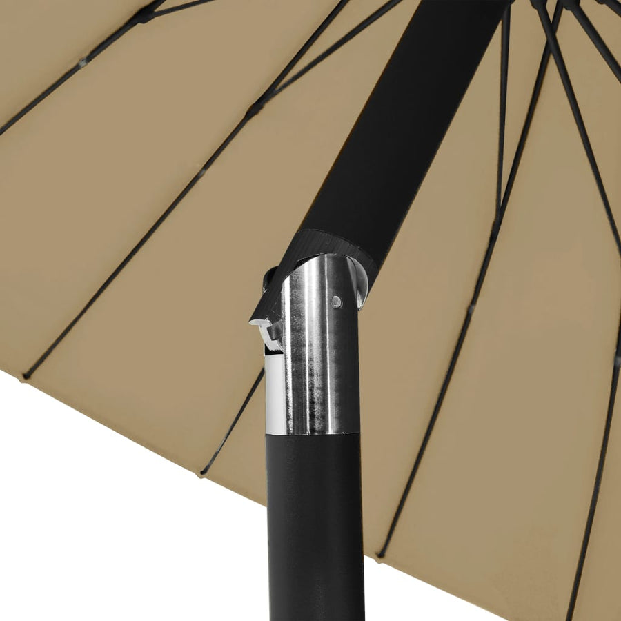 Parasol Met Aluminium Paal 270 Cm Taupe
