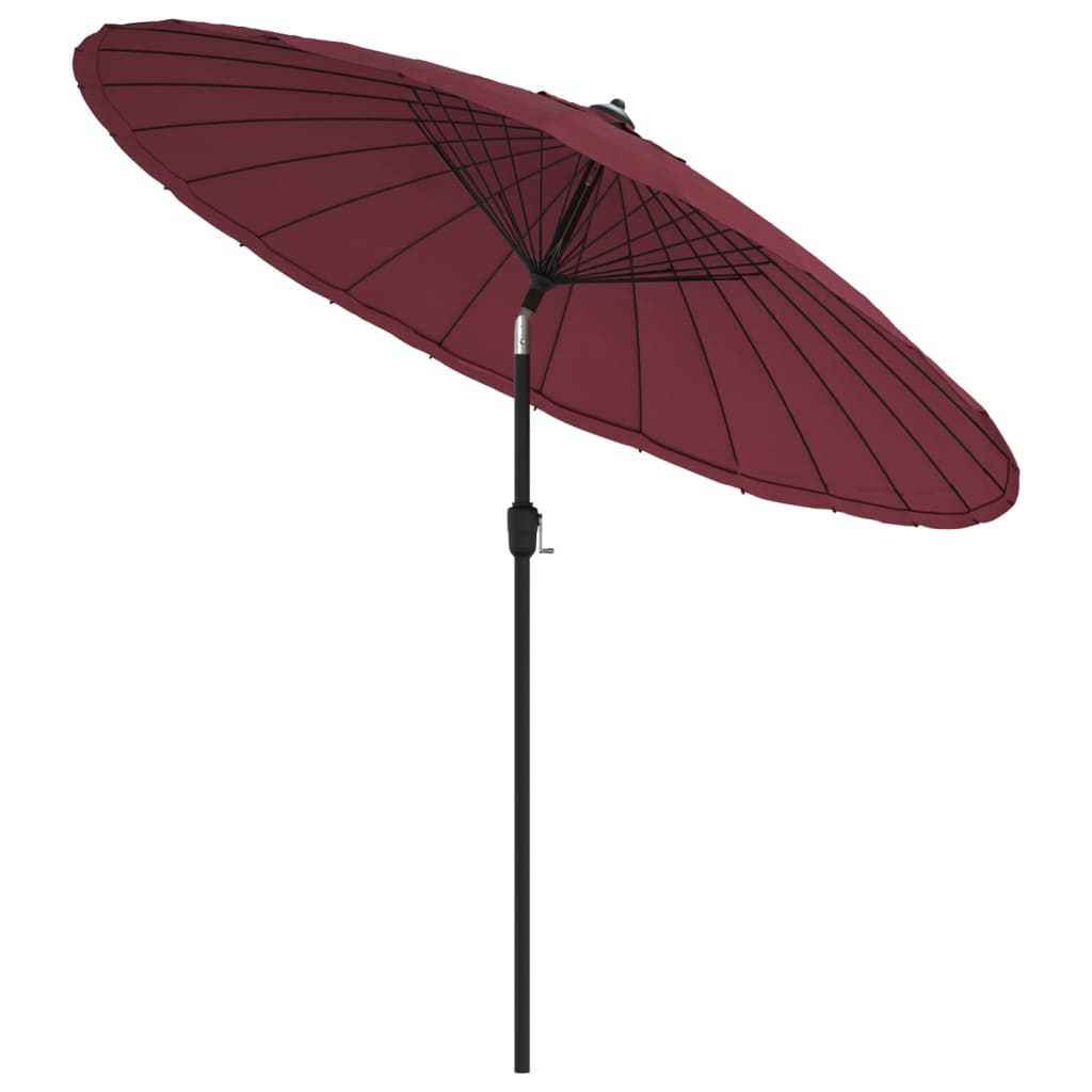 Parasol Met Aluminium Paal 270 Cm Bordeauxrood