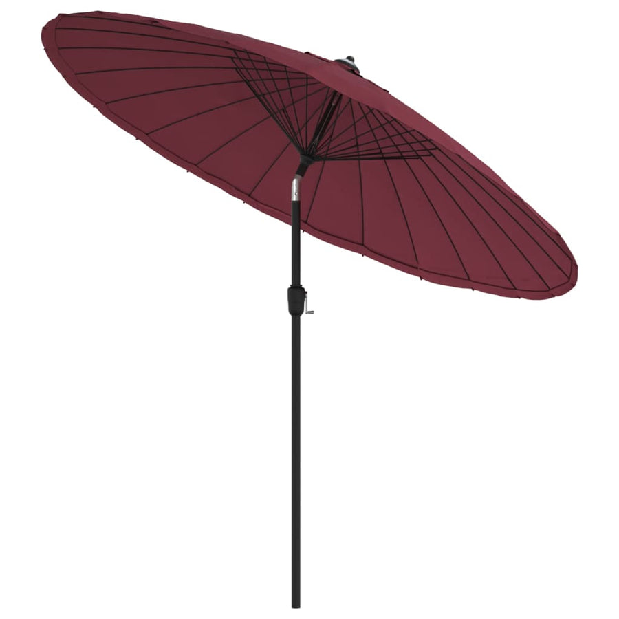 Parasol Met Aluminium Paal 270 Cm Bordeauxrood