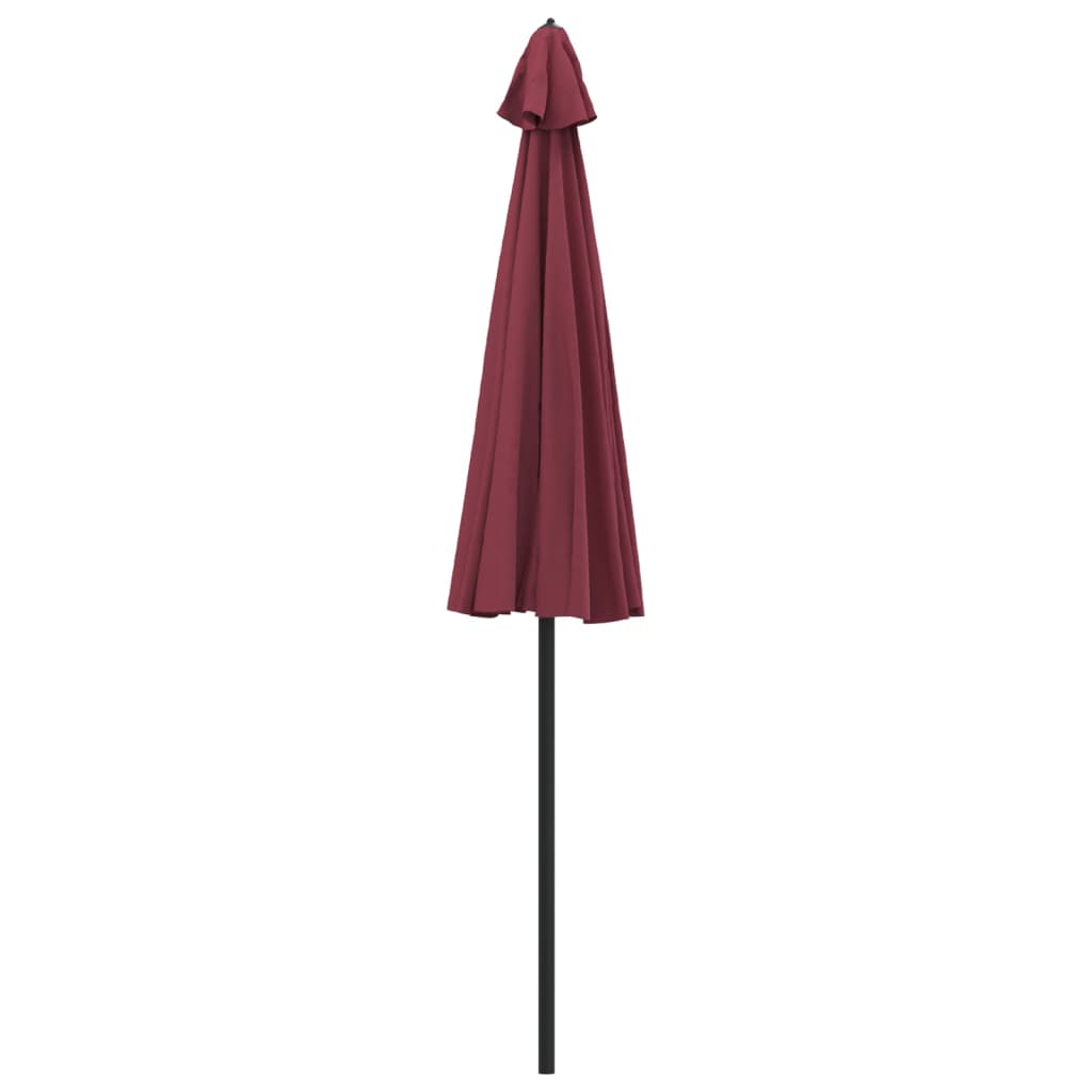 Parasol Met Aluminium Paal 270 Cm Bordeauxrood