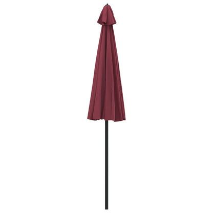Parasol Met Aluminium Paal 270 Cm Bordeauxrood