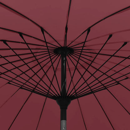 Parasol Met Aluminium Paal 270 Cm Bordeauxrood