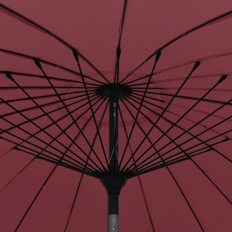 Parasol Met Aluminium Paal 270 Cm Bordeauxrood