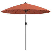 Parasol Met Aluminium Paal 270 Cm Terracottakleurig