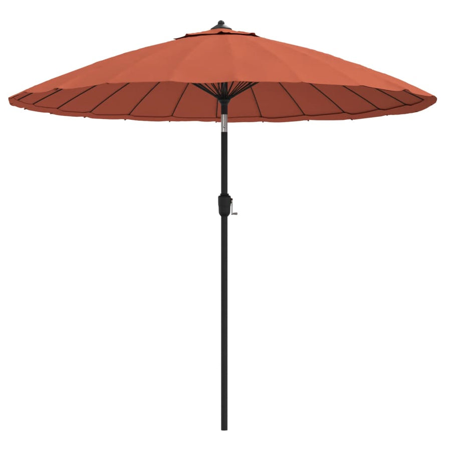 Parasol Met Aluminium Paal 270 Cm Terracottakleurig
