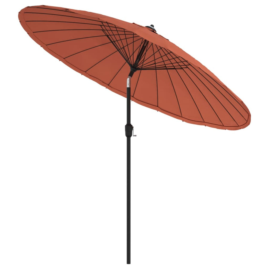 Parasol Met Aluminium Paal 270 Cm Terracottakleurig