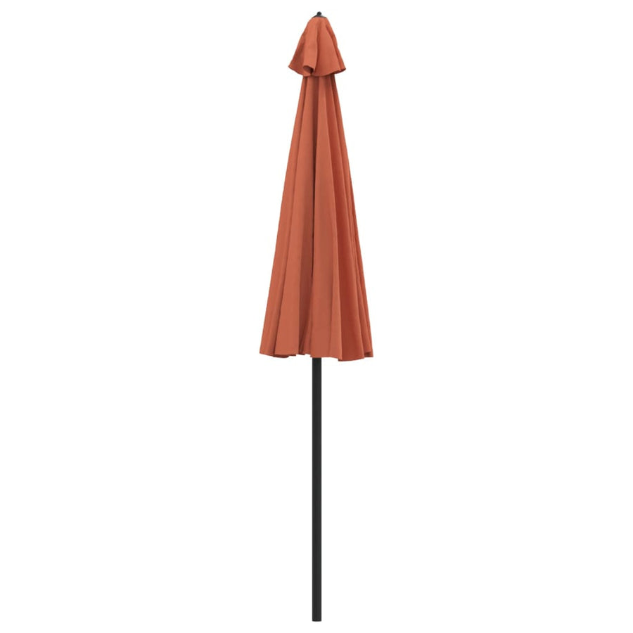 Parasol Met Aluminium Paal 270 Cm Terracottakleurig