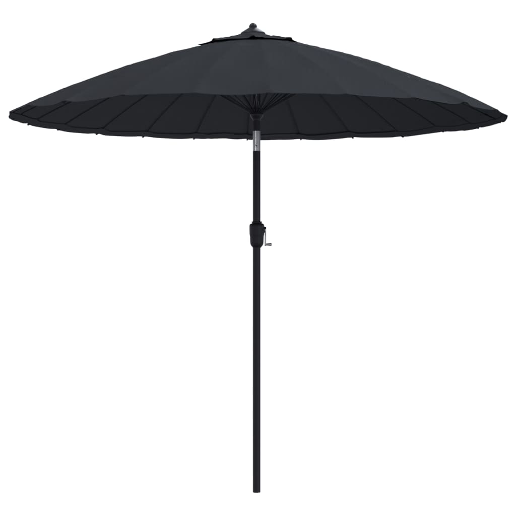 Parasol Met Aluminium Paal 270 Cm Zwart