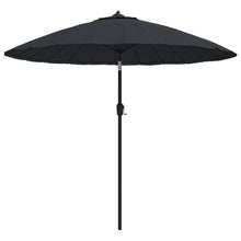 Parasol Met Aluminium Paal 270 Cm Zwart