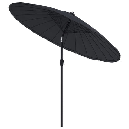 Parasol Met Aluminium Paal 270 Cm Zwart
