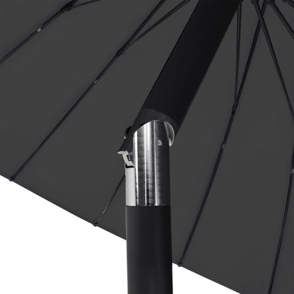Parasol Met Aluminium Paal 270 Cm Zwart