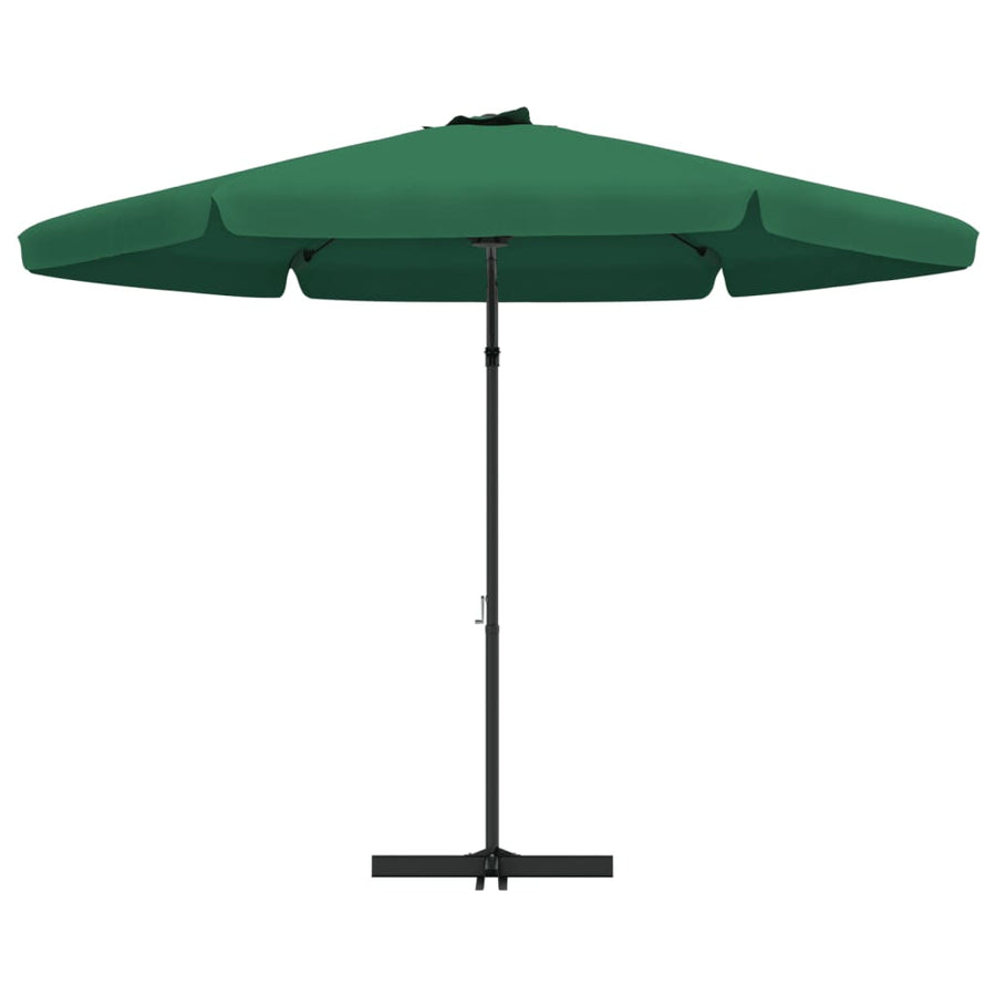 Parasol Met Stalen Paal 300 Cm Groen
