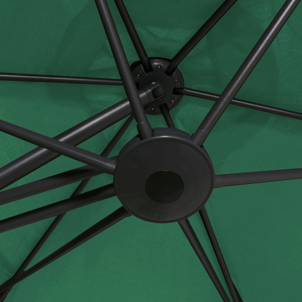 Parasol Met Stalen Paal 300 Cm Groen