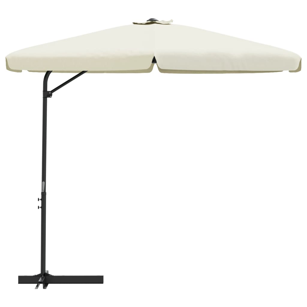 Parasol Met Stalen Paal 300 Cm Zandwit