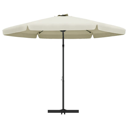 Parasol Met Stalen Paal 300 Cm Zandwit