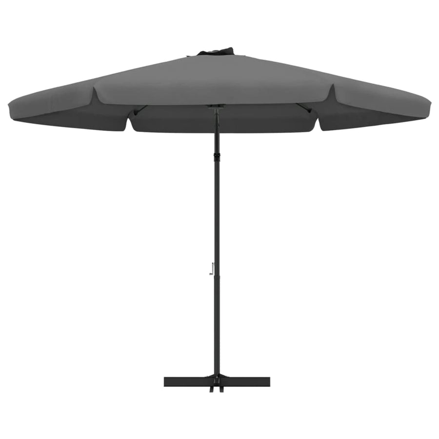 Parasol Met Stalen Paal 300 Cm Antraciet