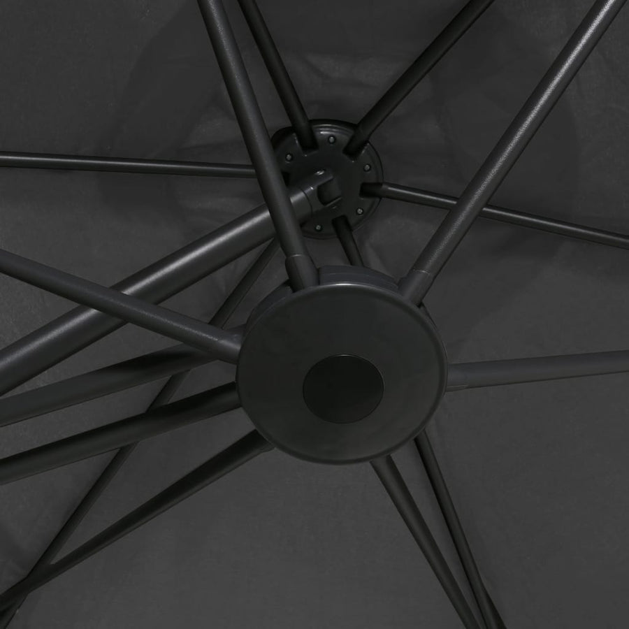 Parasol Met Stalen Paal 300 Cm Antraciet