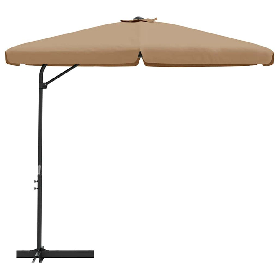 Parasol Met Stalen Paal 300 Cm Taupe