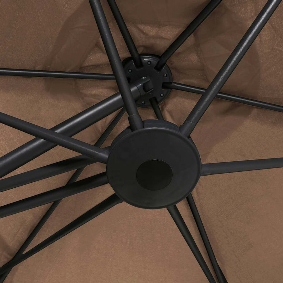 Parasol Met Stalen Paal 300 Cm Taupe