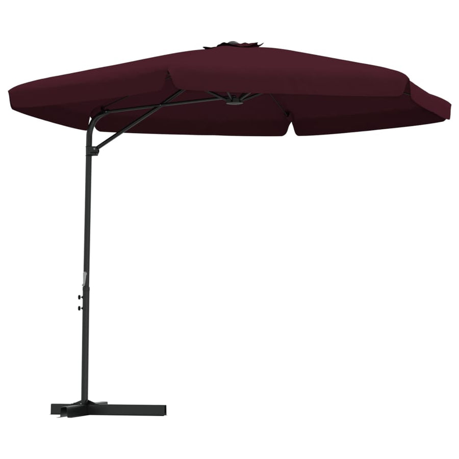 Parasol Met Stalen Paal 300 Cm Bordeauxrood