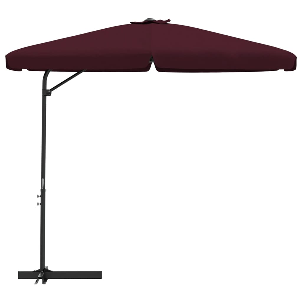 Parasol Met Stalen Paal 300 Cm Bordeauxrood