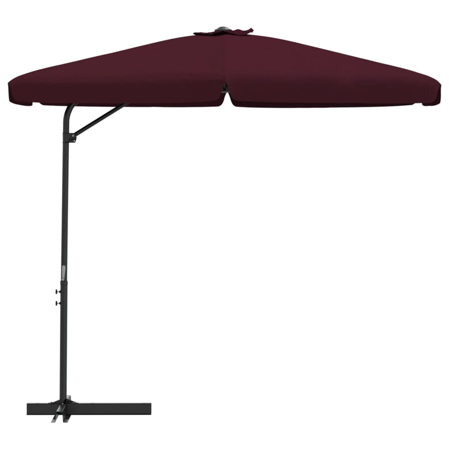 Parasol Met Stalen Paal 300 Cm Bordeauxrood