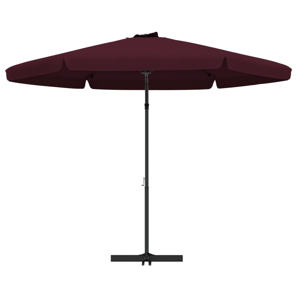 Parasol Met Stalen Paal 300 Cm Bordeauxrood